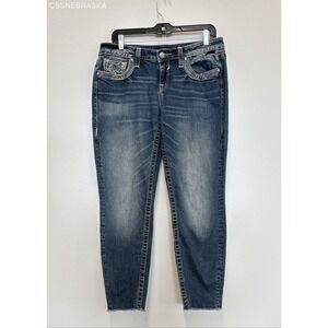 Vigoss Blue Jeans Womens Capri Heritage Fit - Size S7/8 L27